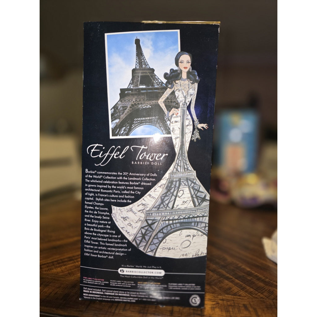 2009 Eiffel Tower Barbie Doll of the World Landmark Collection T3771 Pink Label
