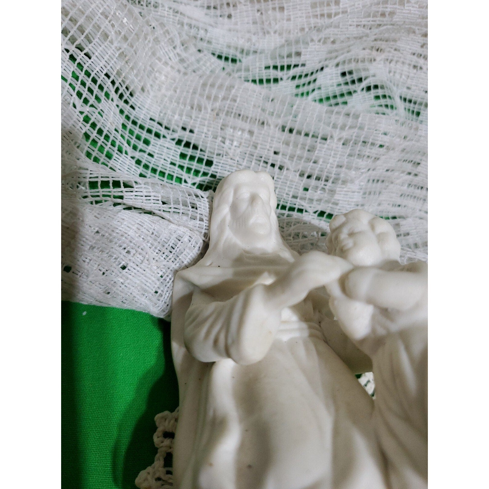 Porcelain Jesus Childs Prayer Figurine Kneeling Vintage
