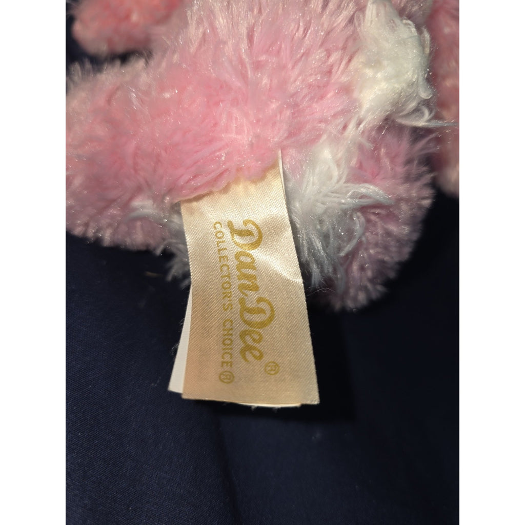 Dan Dee Super Soft Rabbit Plush 8” Collectors Choice Pink Stuffed Toy Free Ship