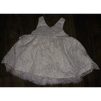 American Princess Dress Sz 24M Exc cond Ivory Gold, Pearl, Silver Rhinestones