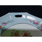 Germany PK Unity luster bird floral handled serving / Cake plate tray