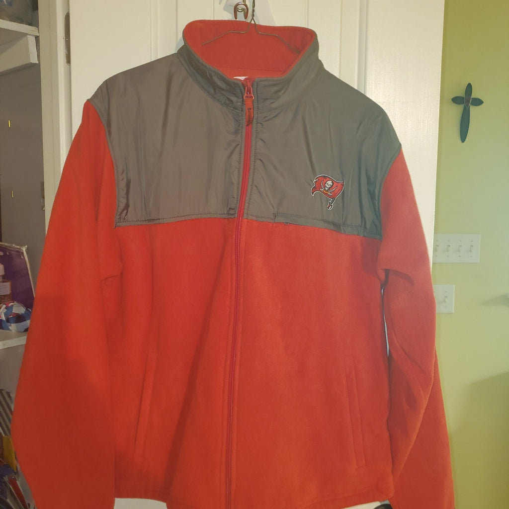 VTG NFL Tampa Bay Buccaneers Full Zip Jacket Size Large 2 Inside stash pockets