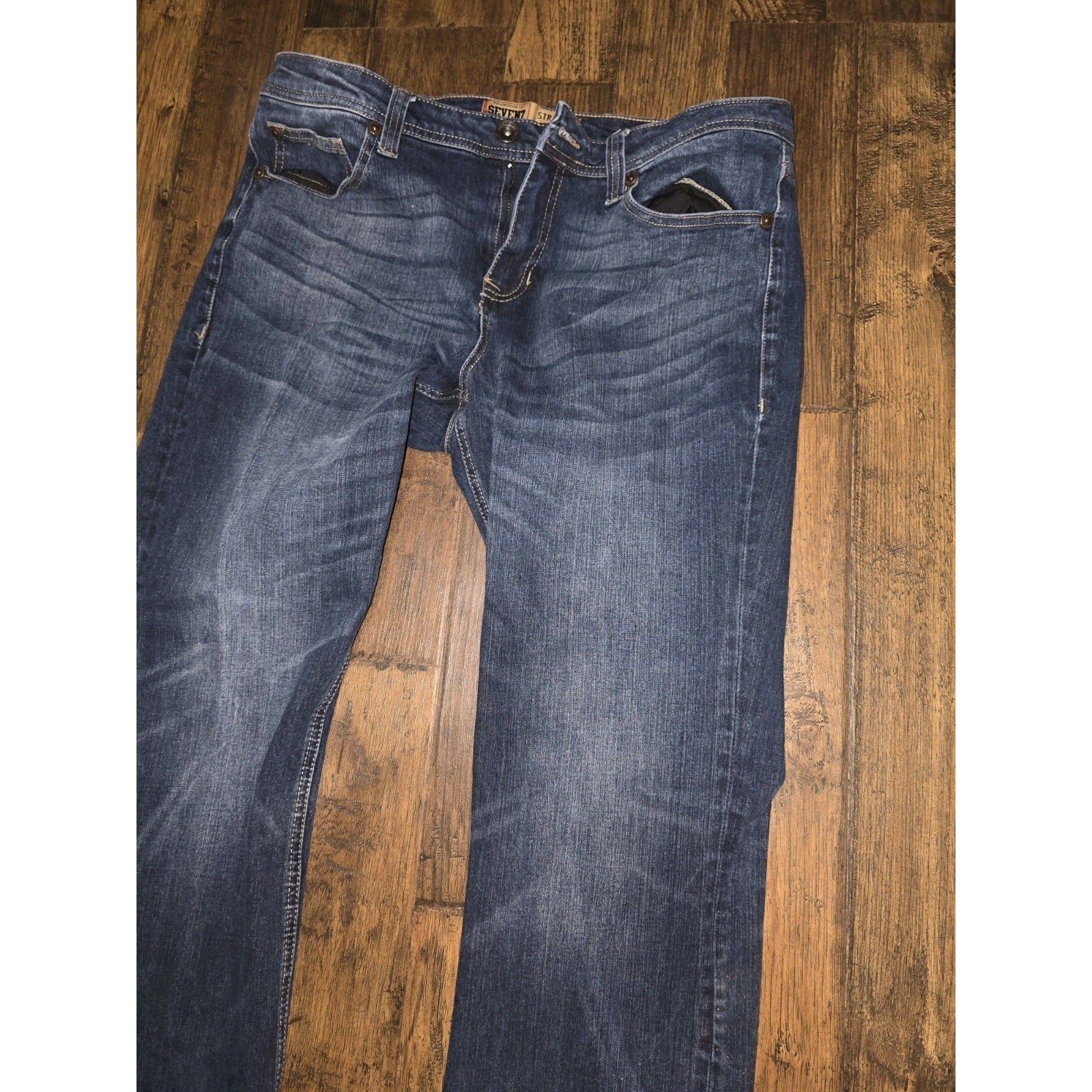Seven7 Premium Denim Co. Men's Straight Fit Jeans - 34x30