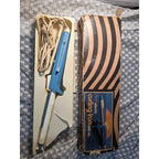 Vintage Sears Mist Curling Iron Style Mc-2 White And Blue Works Tested