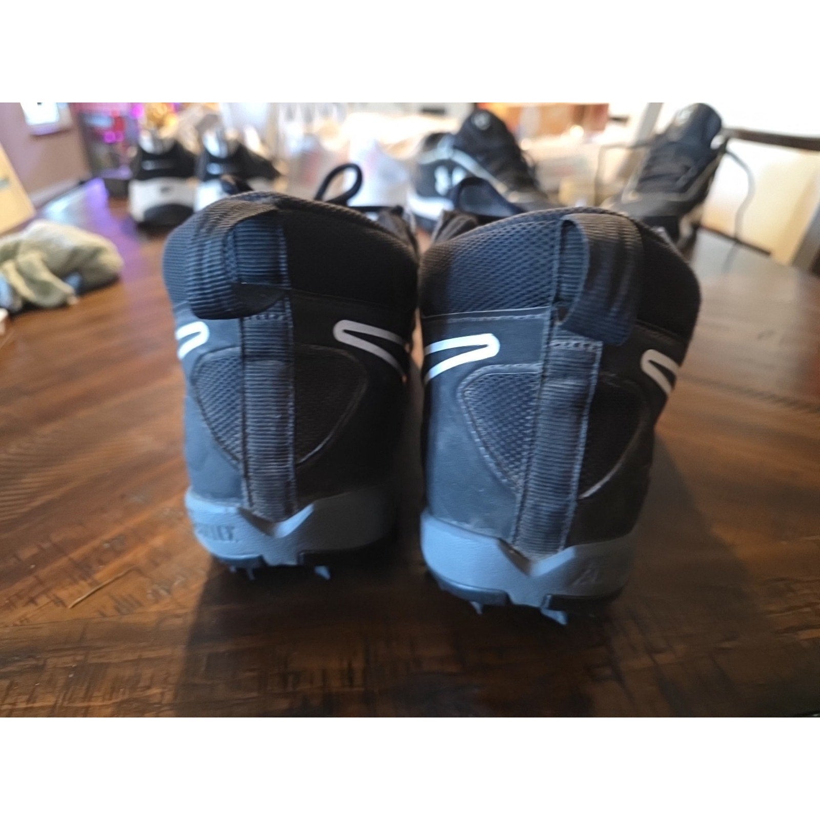 Nike Alpha Menace 3 Shark Football Cleats Black Grey CV0582-010 Men’s Size 10
