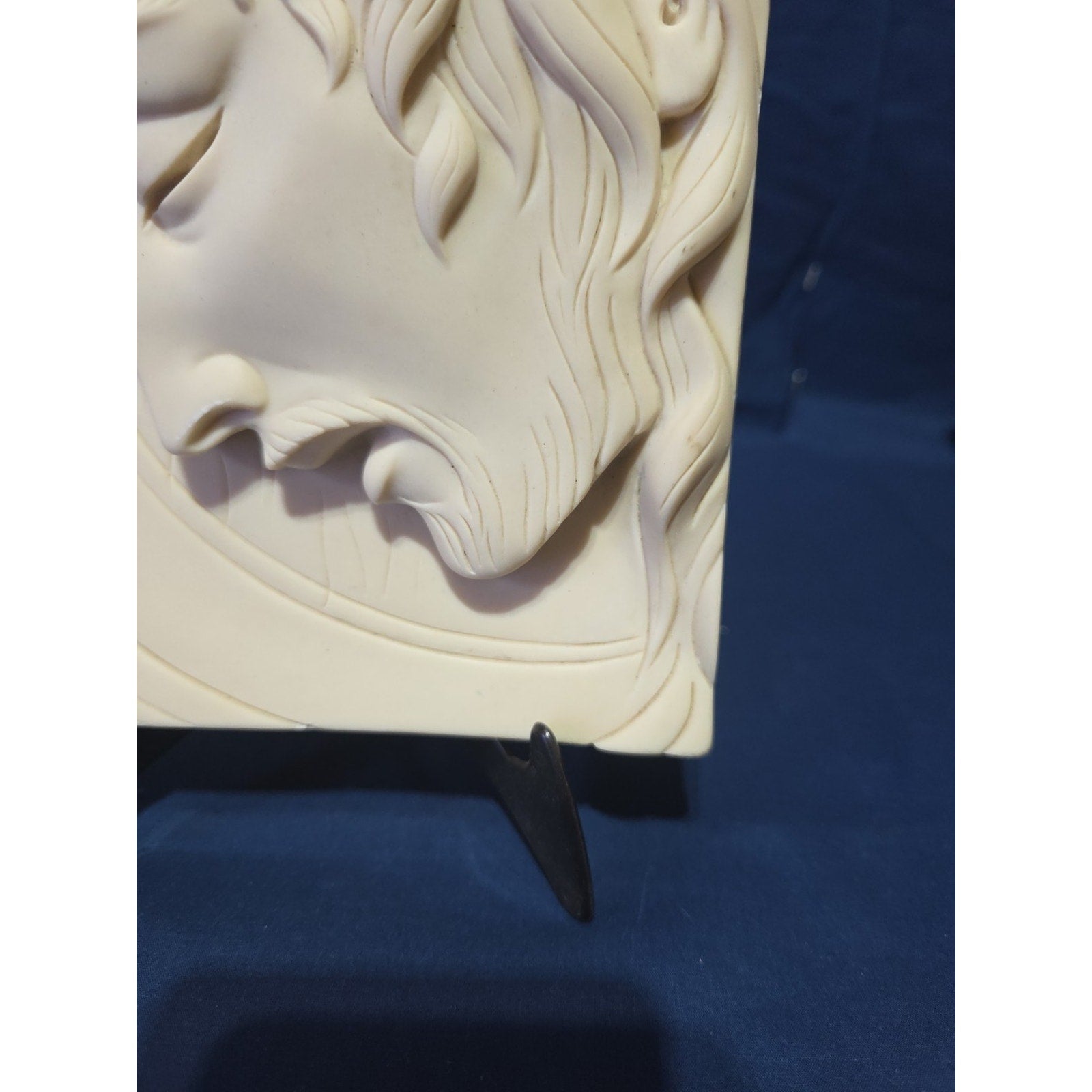New Valentino 3D White Marble Jesus Christ Face Wall Plaque, Made in Italy 🇮🇹