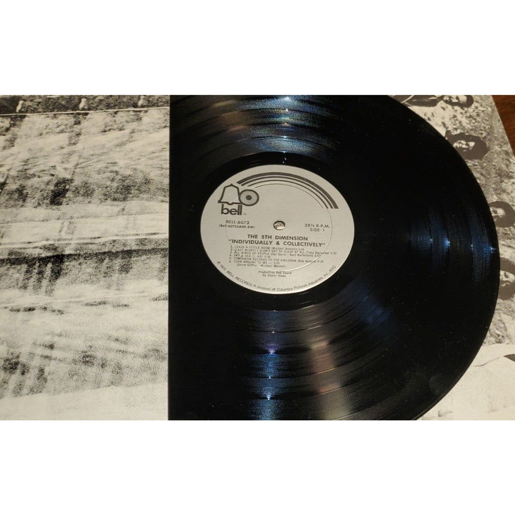 THE 5TH DIMENSION INDIVIDUALLY & COLLECTIVELY VINYL LP ALBUM 1972 BELL RECORDS