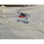 Vintage Rare 90s Nike Peace Love Swoosh T Shirt Medium Made in USA Red Tag